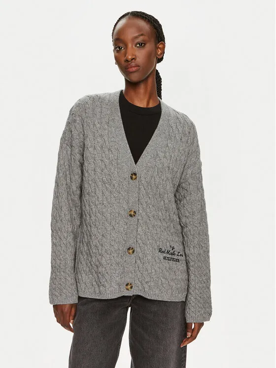 Strickjacke · Grau · Relaxed Fit