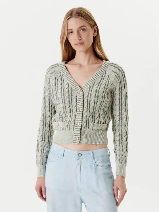 Strickjacke · Grün · Regular Fit