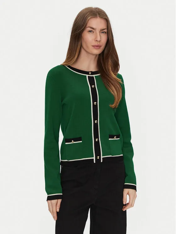 Strickjacke · Grün · Regular Fit