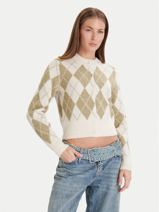 Strickjacke · Grün · Regular Fit