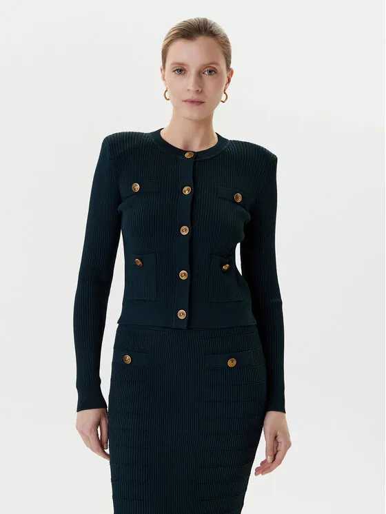 Strickjacke · Grün · Regular Fit