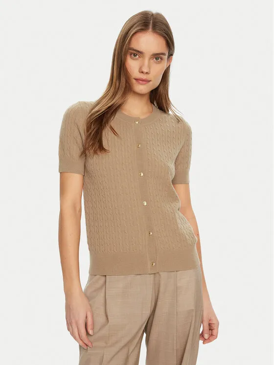 Strickjacke · Khakifarben · Regular Fit