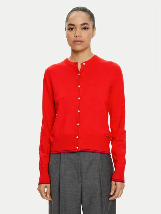 Strickjacke · Orange · Regular Fit