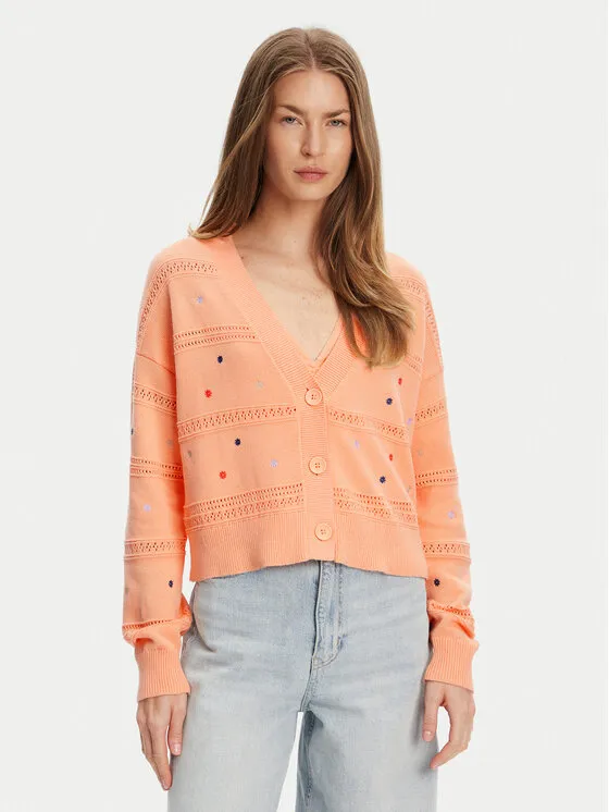 Strickjacke · Orange · Regular Fit