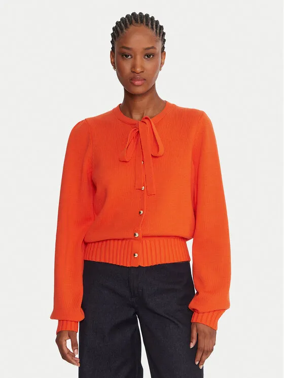 Strickjacke · Orange · Regular Fit