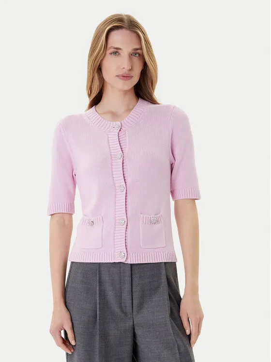 Strickjacke · Rosa · Regular Fit