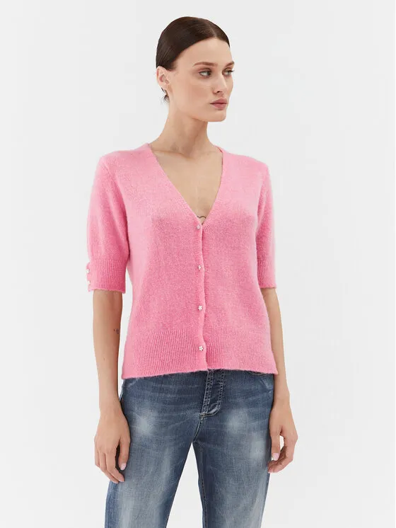 Strickjacke · Rosa · Regular Fit