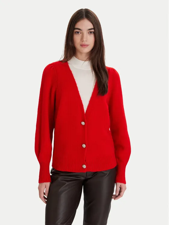 Strickjacke · Rot · Regular Fit