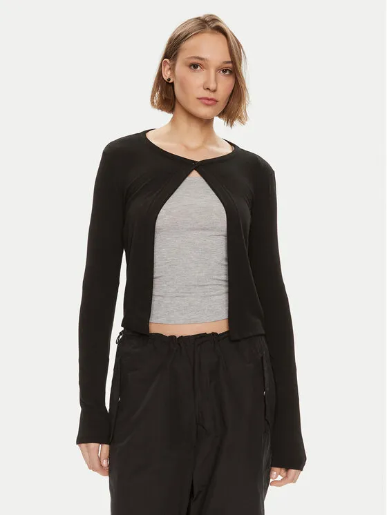 Strickjacke · Schwarz · Regular Fit