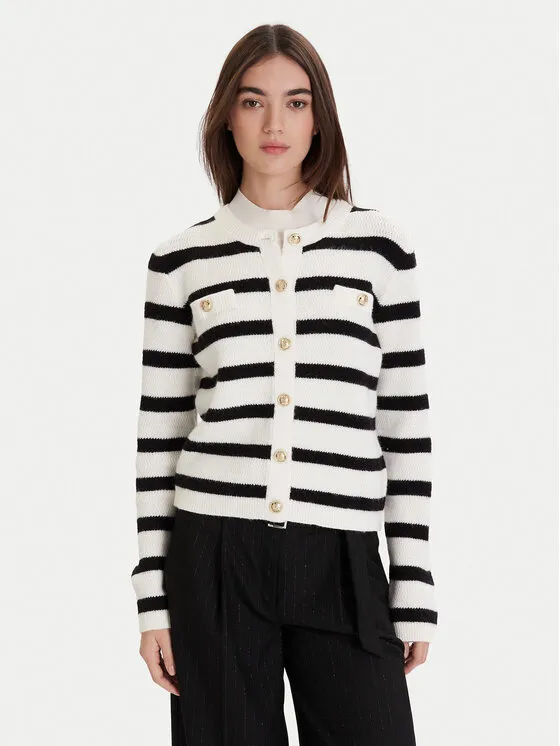 Strickjacke · Schwarz · Regular Fit