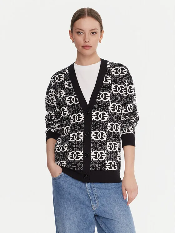 Strickjacke · Schwarz · Regular Fit