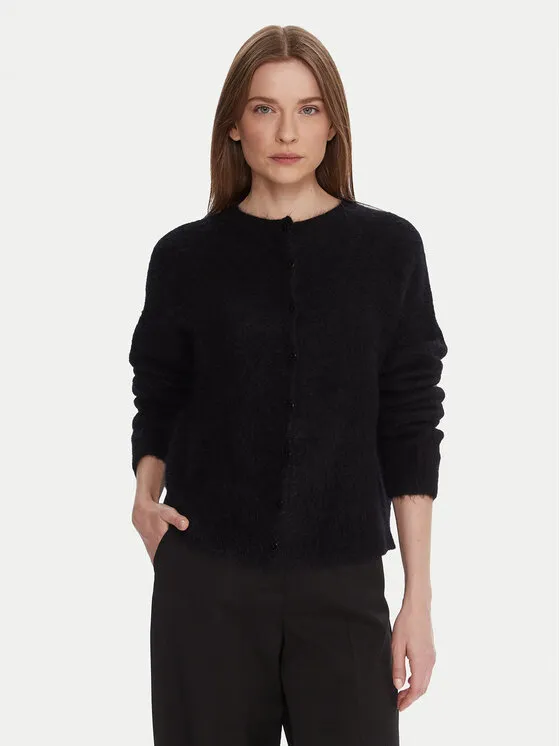 Strickjacke · Schwarz · Regular Fit