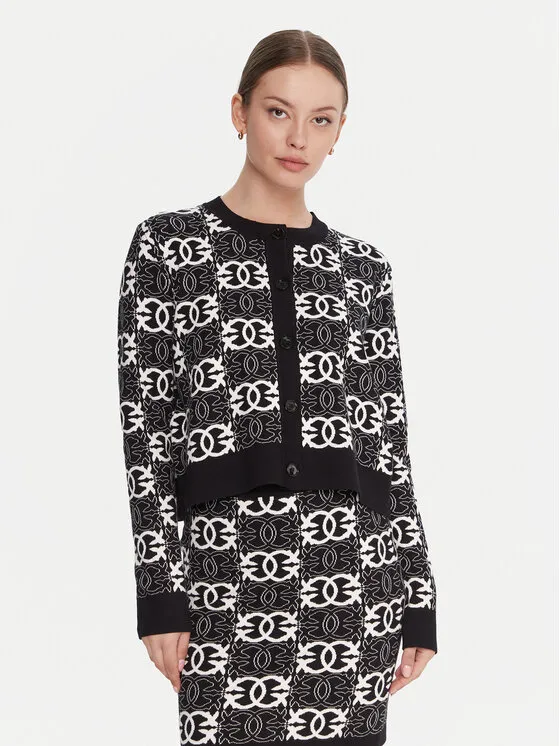 Strickjacke · Schwarz · Regular Fit