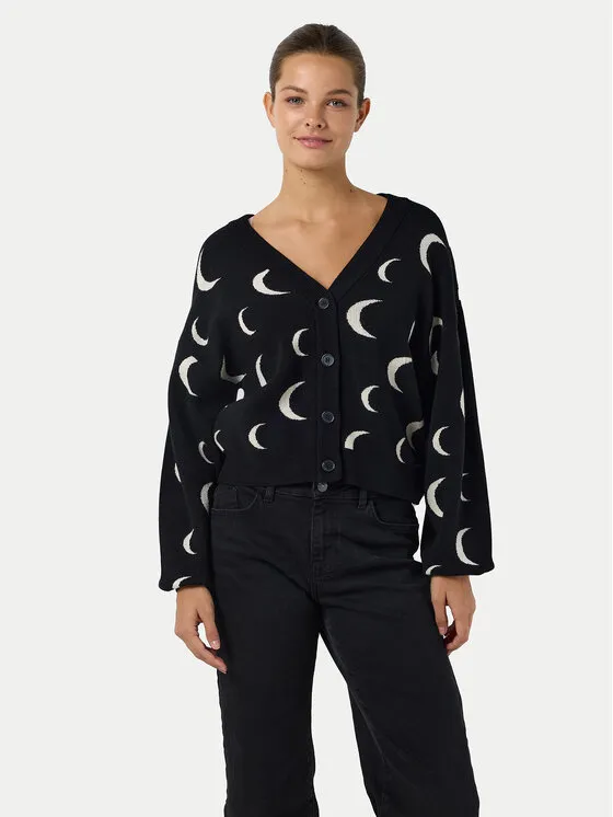 Strickjacke · Schwarz · Regular Fit