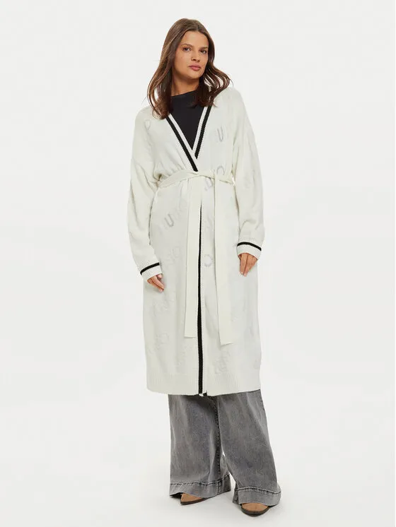 Strickjacke · Weiß · Regular Fit