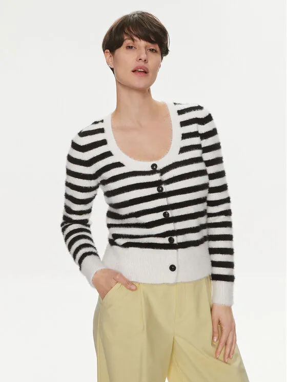 Strickjacke · Weiß · Regular Fit