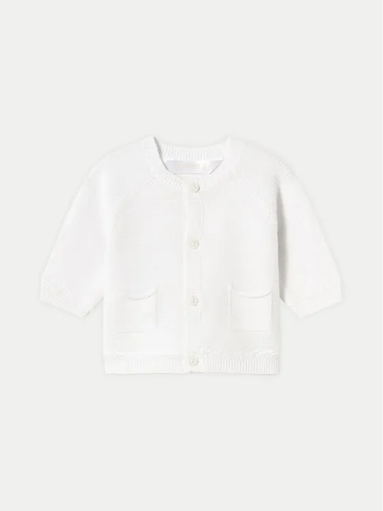 Strickjacke · Weiß