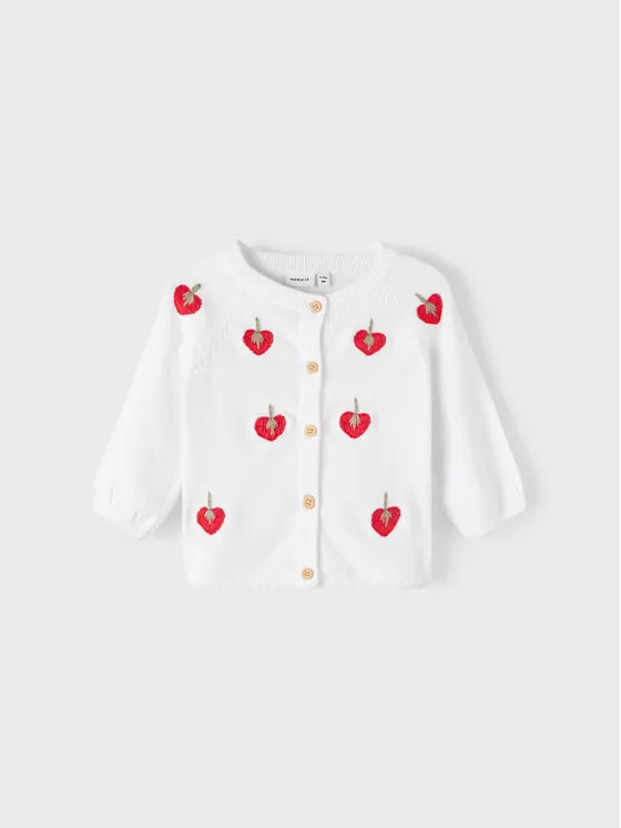 Strickjacke · Weiß