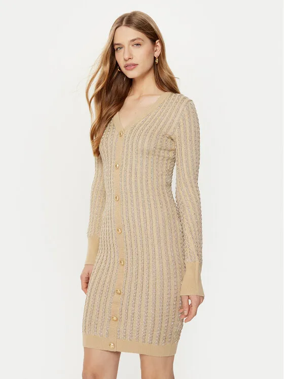Strickkleid · Beige · Mini