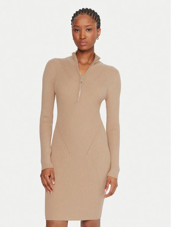 Strickkleid · Beige · Mini