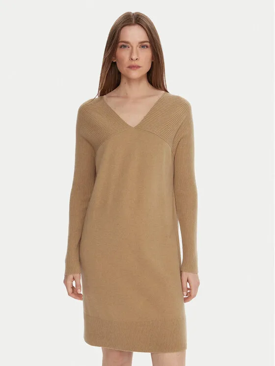 Strickkleid · Beige · Mini