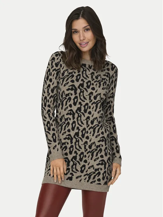 Strickkleid · Beige · Mini