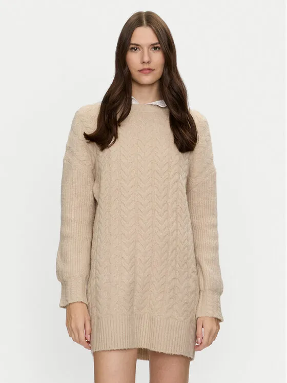 Strickkleid · Beige · Mini