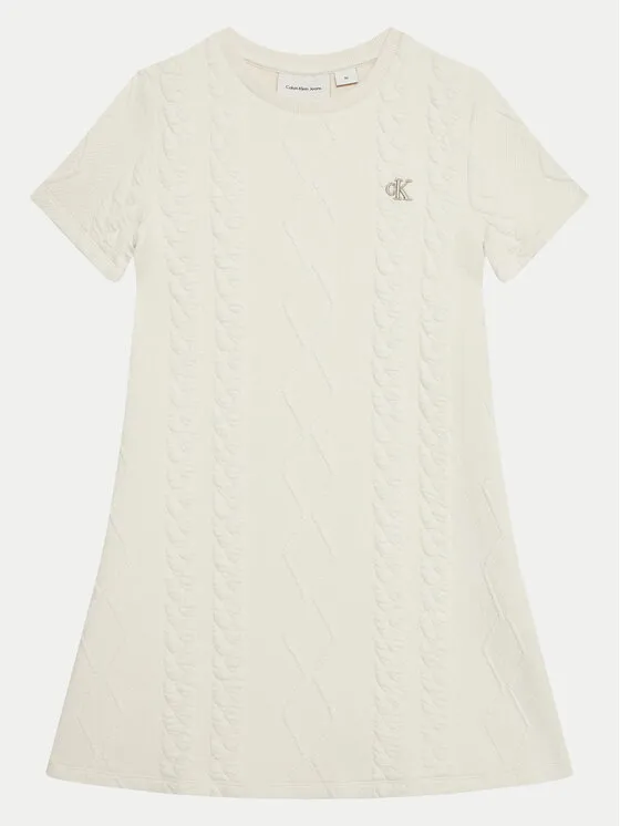 Strickkleid · Écru