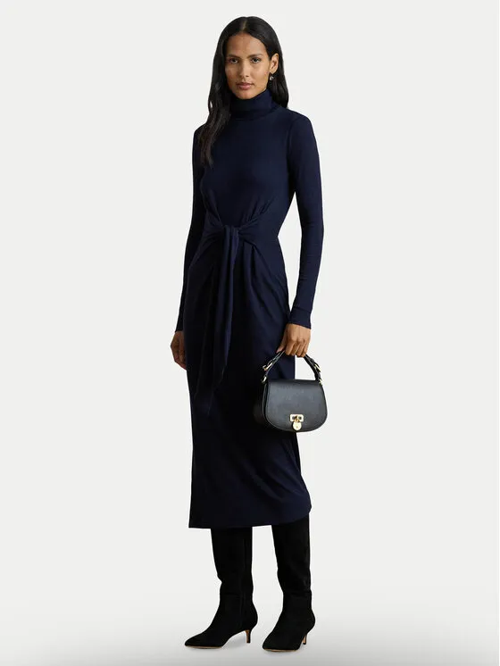 Strickkleid · Dunkelblau · Midi