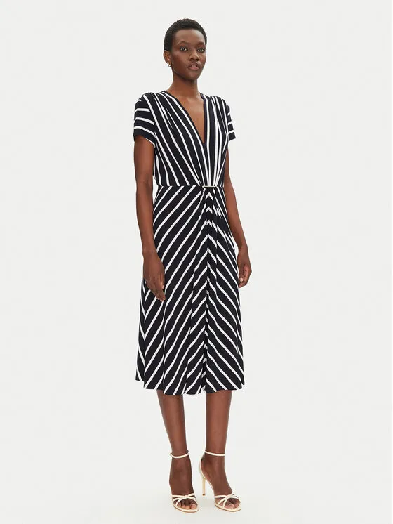 Strickkleid · Dunkelblau · Midi