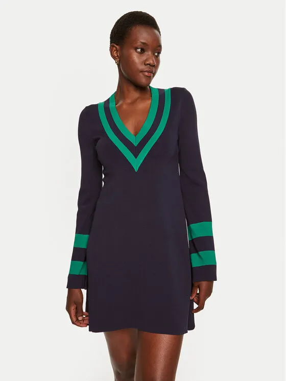 Strickkleid · Dunkelblau · Mini