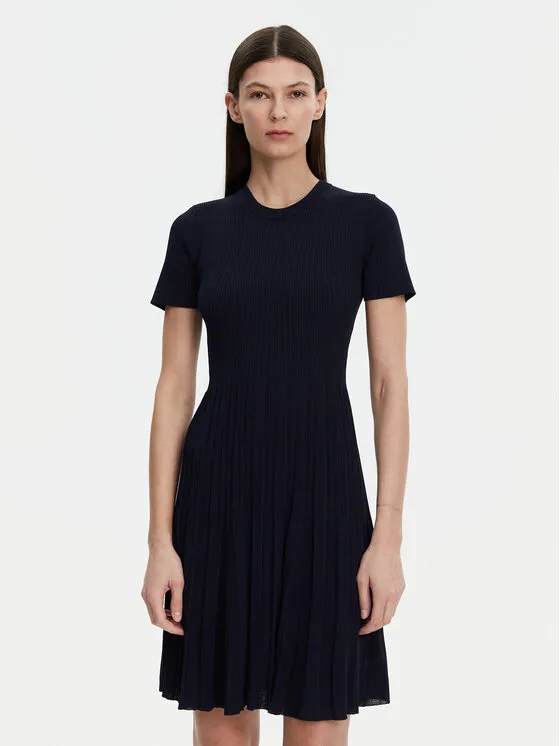 Strickkleid · Dunkelblau · Mini