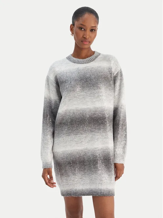 Strickkleid · Grau · Mini