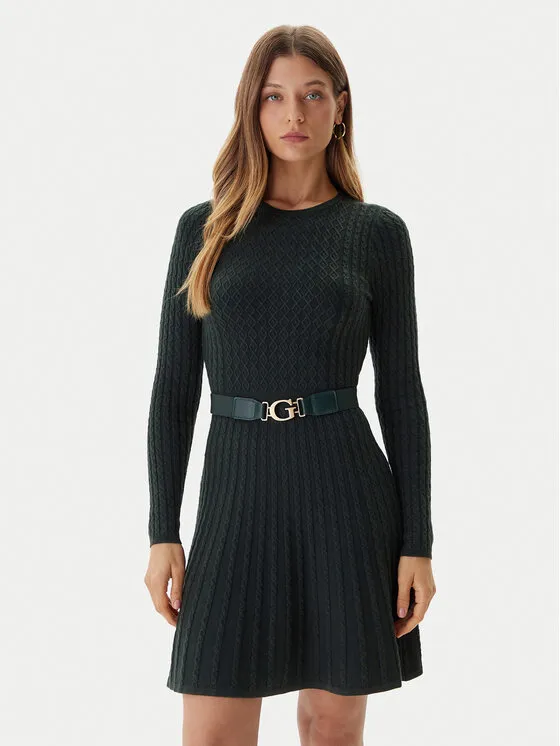 Strickkleid · Grün · Mini