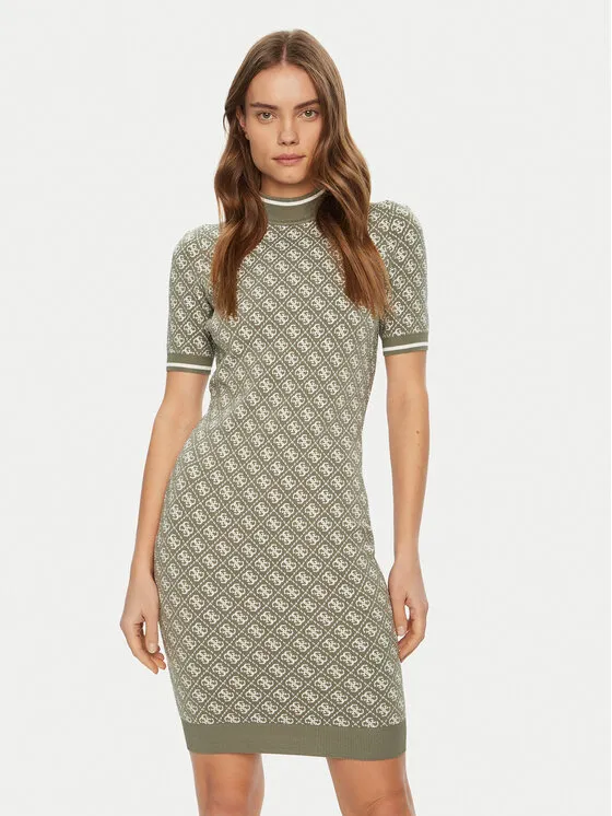 Strickkleid · Grün · Mini