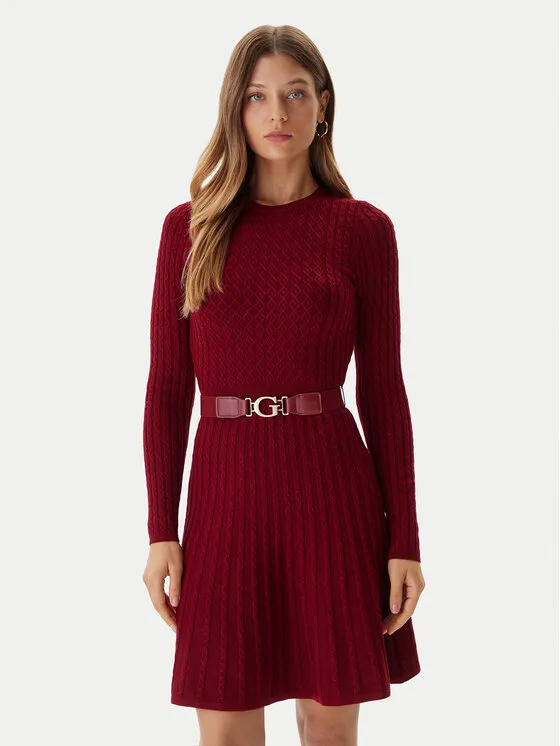 Strickkleid · Rot · Mini