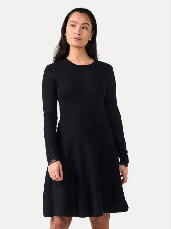 Strickkleid · Schwarz · Mini