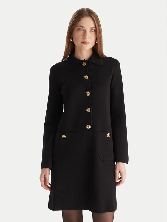 Strickkleid · Schwarz · Mini