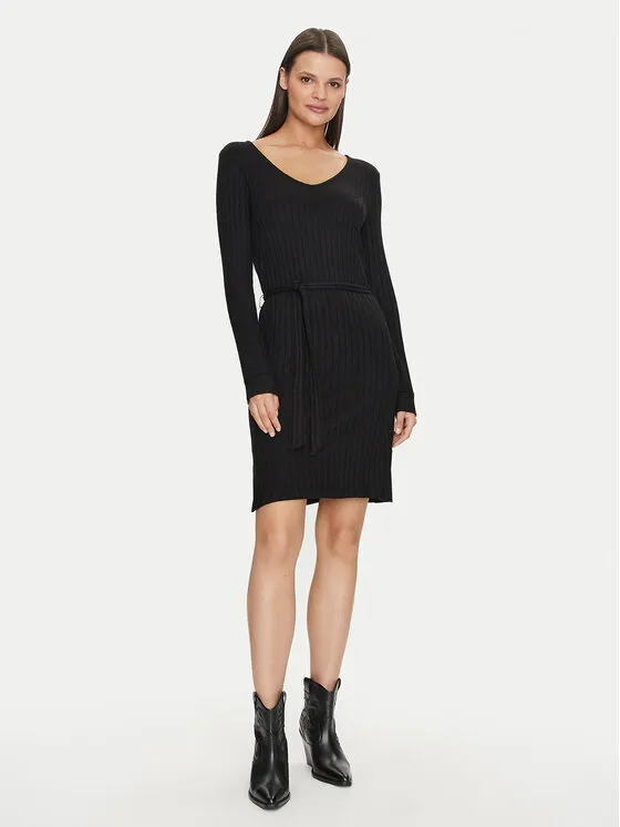 Strickkleid · Schwarz · Mini