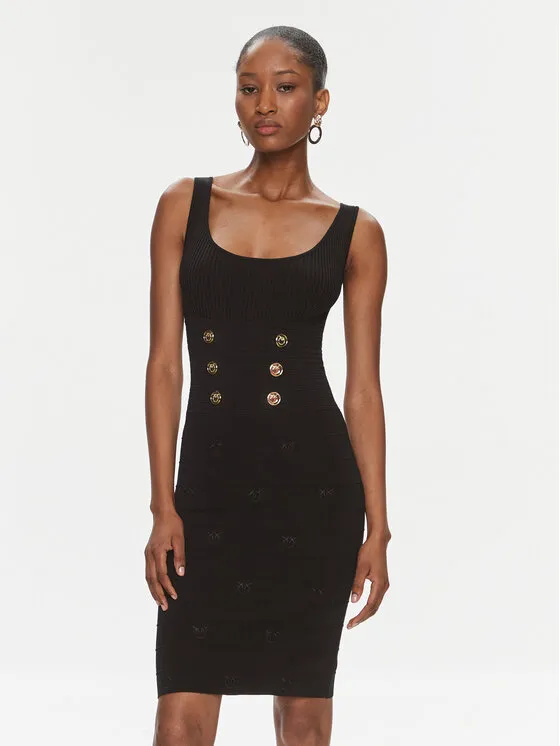 Strickkleid · Schwarz · Mini