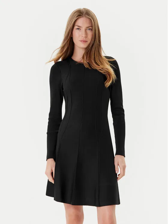 Strickkleid · Schwarz · Mini