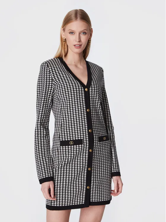 Strickkleid · Schwarz · Mini