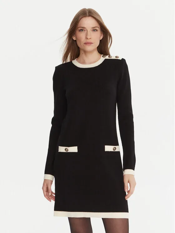 Strickkleid · Schwarz · Mini