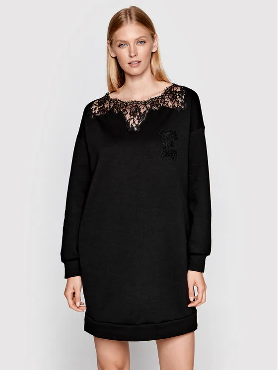 Strickkleid · Schwarz · Mini