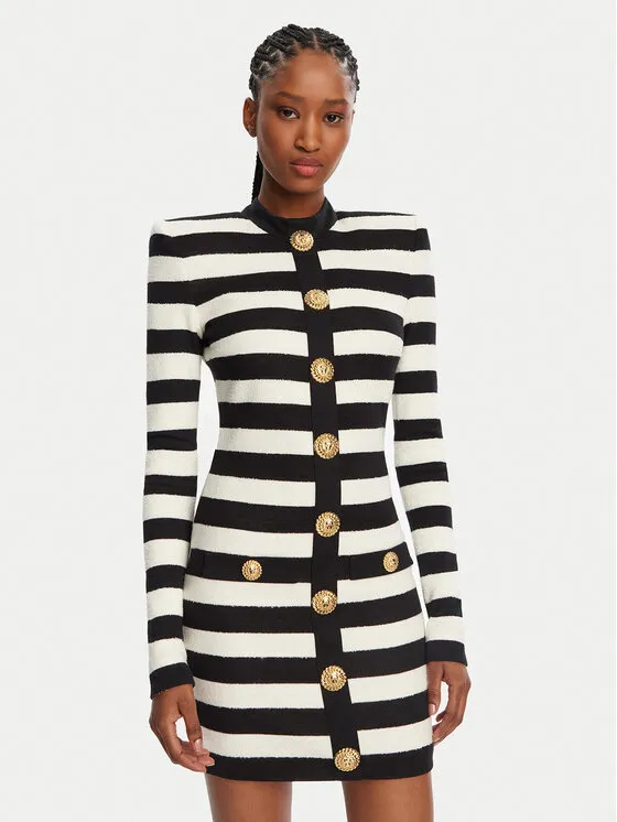 Strickkleid · Schwarz · Mini