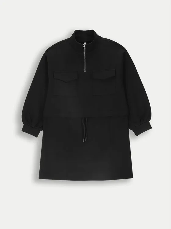 Strickkleid · Schwarz