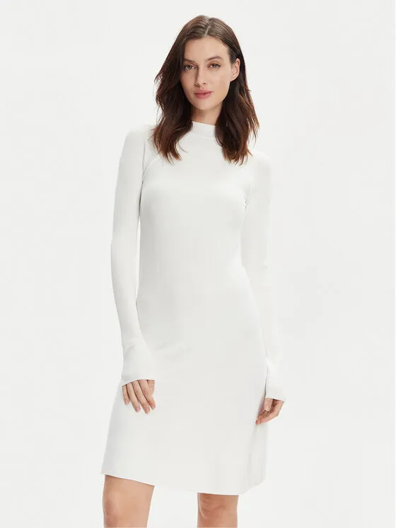 Strickkleid · Weiß · Mini