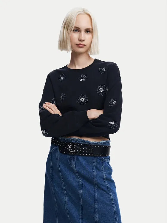 Sweatshirt · Schwarz · Regular Fit