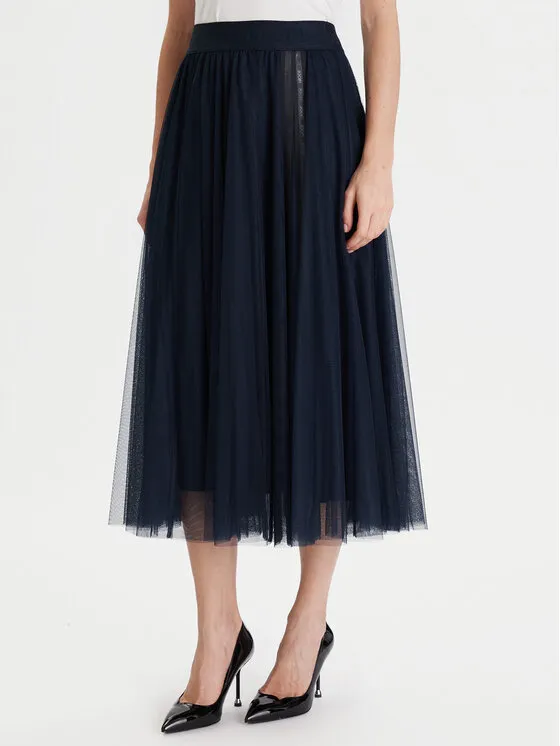 Tüllrock · Dunkelblau · Midi