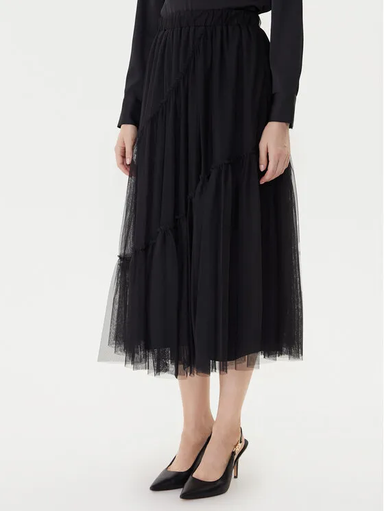 Tüllrock · Schwarz · Midi